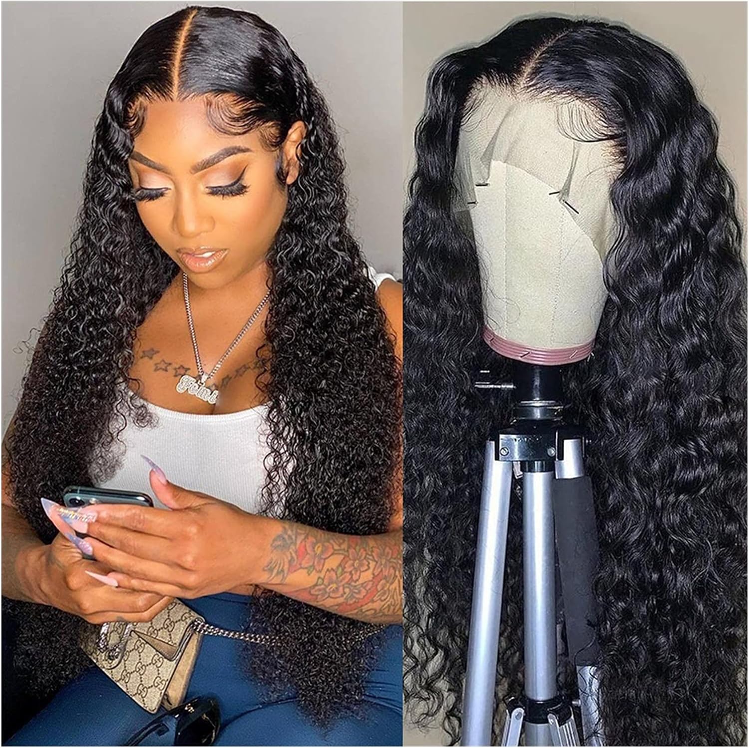Brazilian Short Bob Deep Water Wave Wig