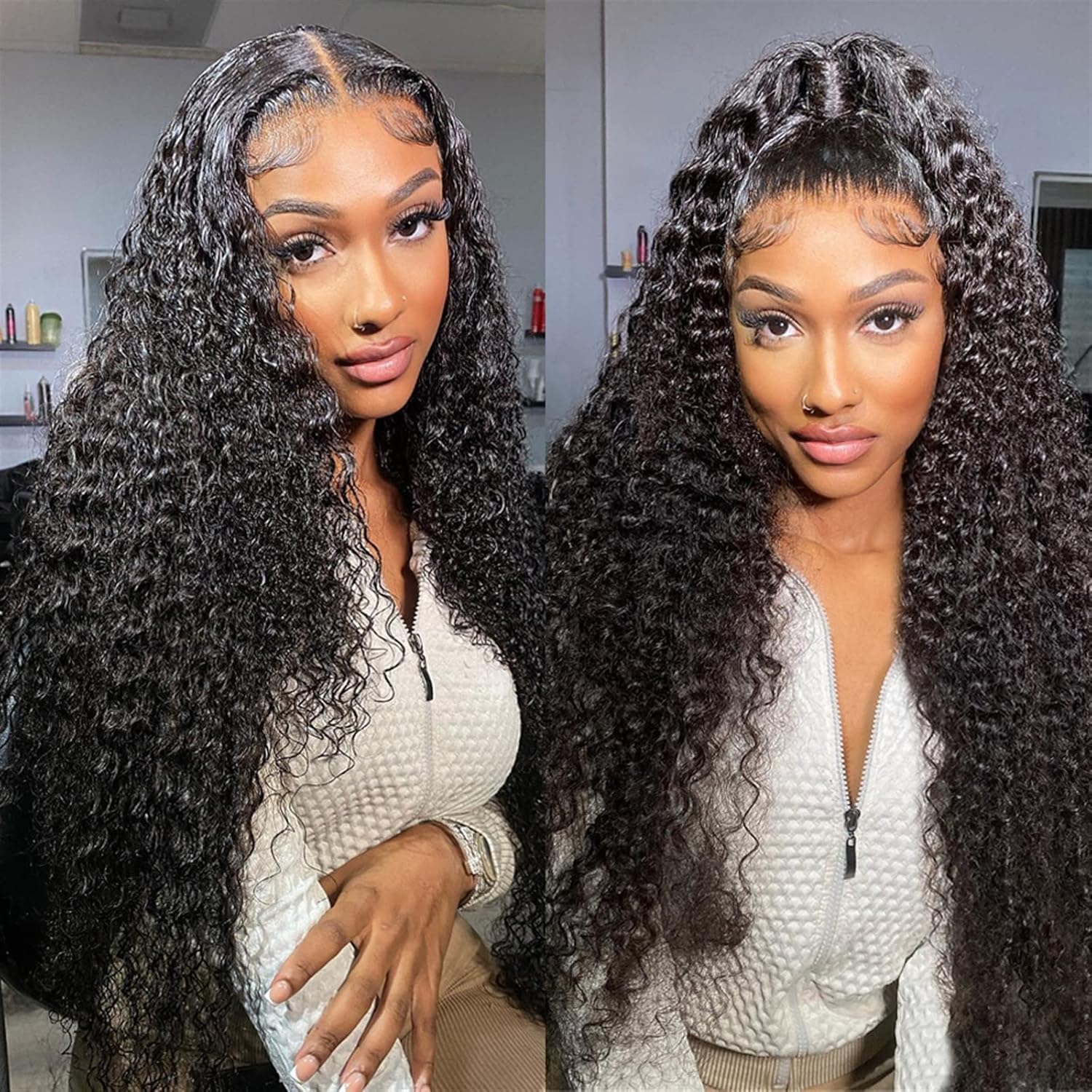Glueless Lace Frontal Wigs Brazilian Hair