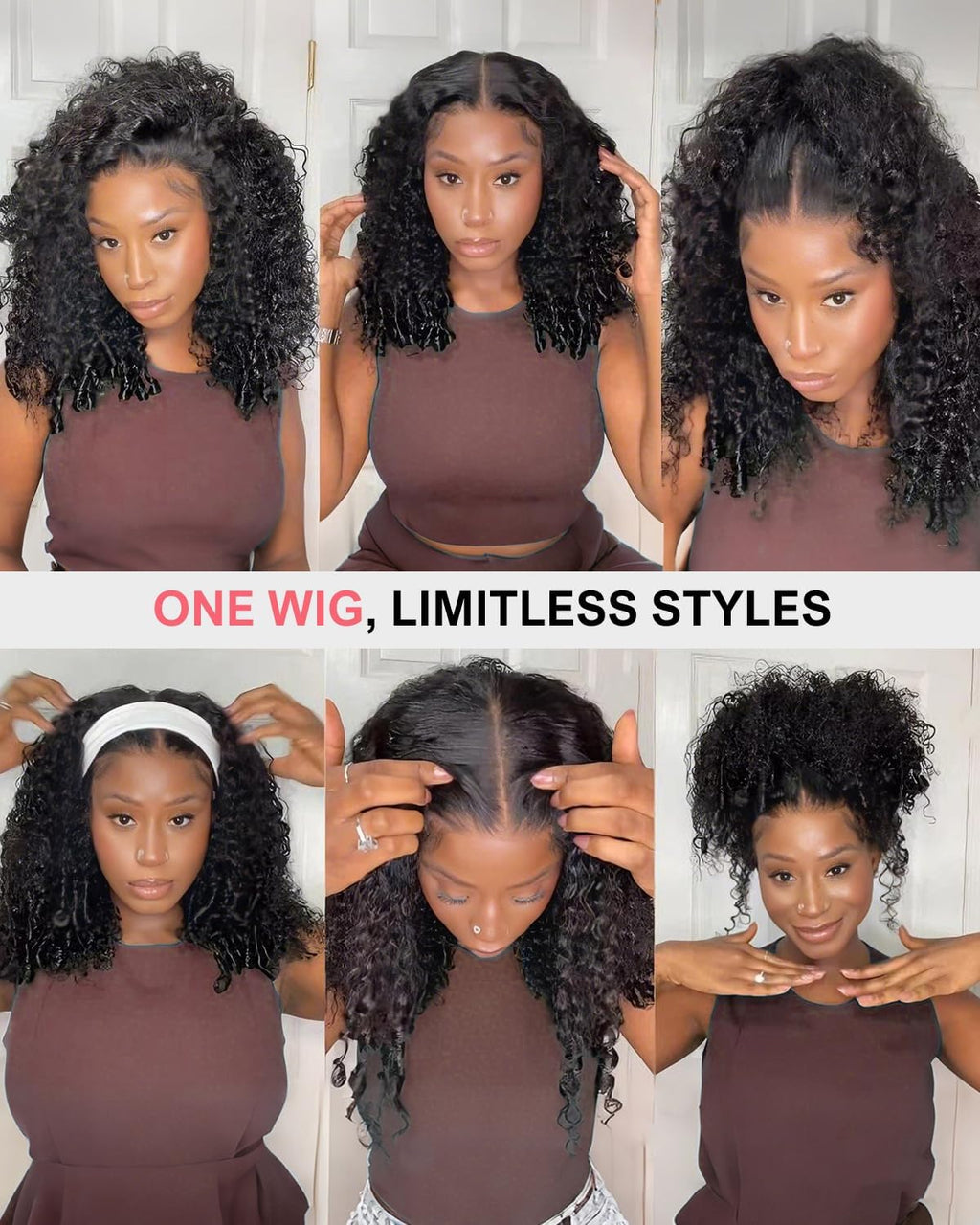 Burmese Curly 9x6 Glueless Human Hair Wig with Spiral Curls Ends,220 Density Drawstring Pre Plucked Pre Cut Wear and Go HD Lace Closure Wig Effortless Style Breathable for Black Women 16 Inch